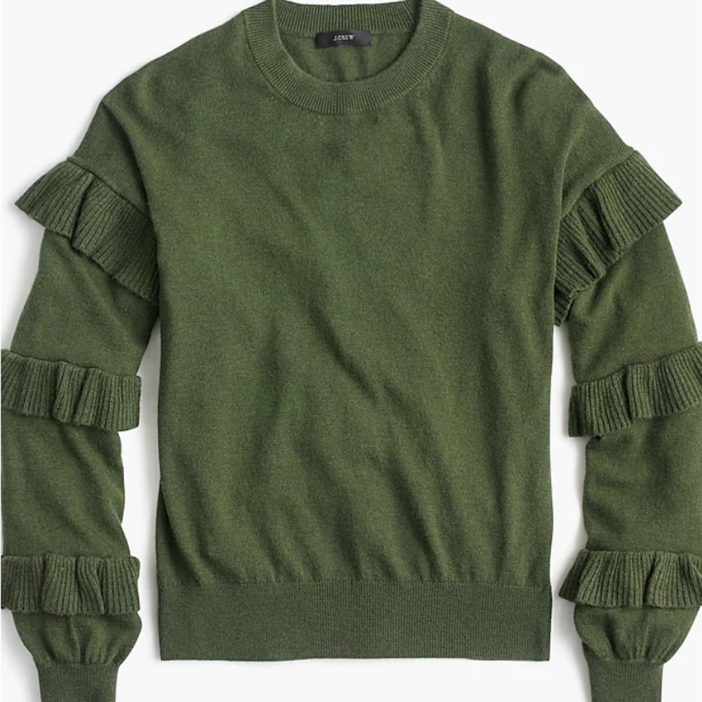 Jcrew ruffle sweater